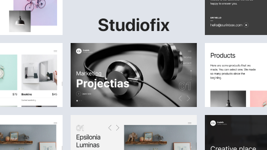 Studiofix – Portfolio website template