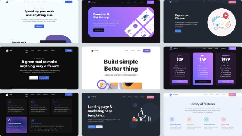 Cutekit Pages – Beautiful landing pages